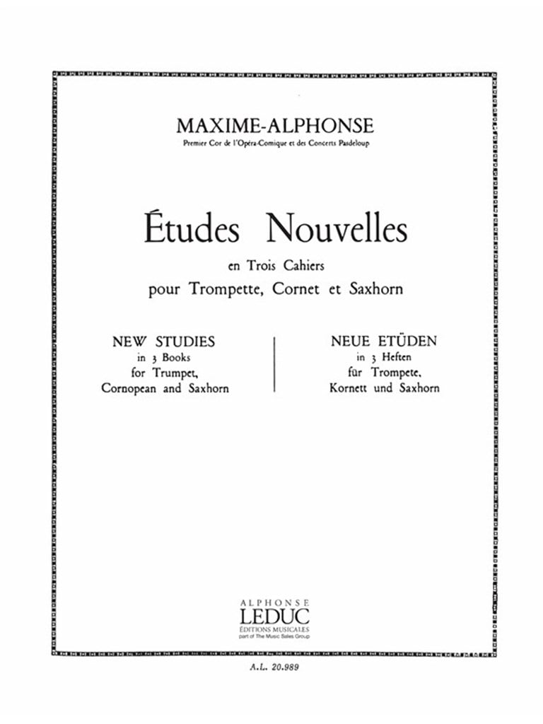 Maxime-Alphonse: Etudes nouvelles Vol.3